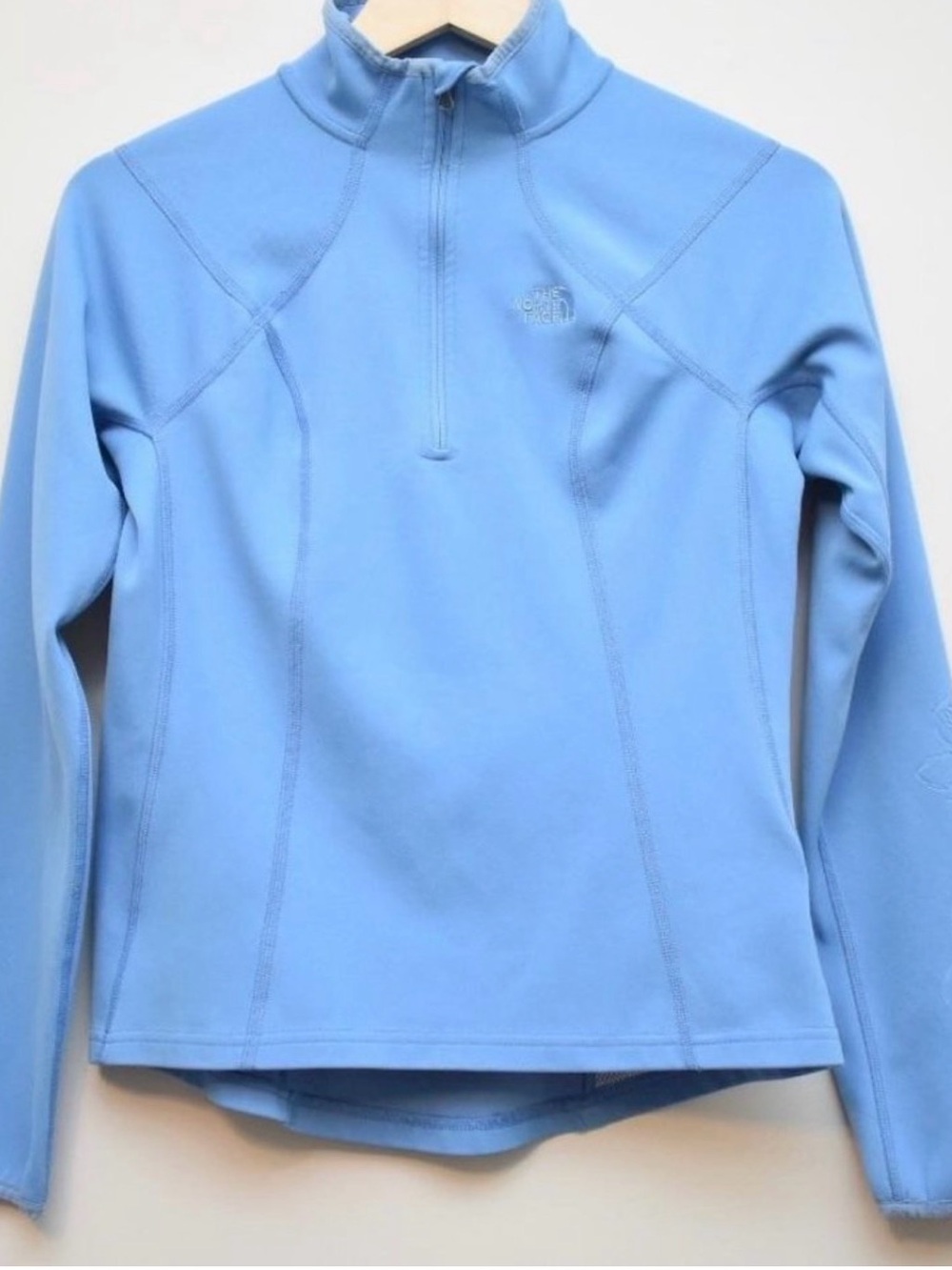 THE NORTH FACE Blue 1/4 Zip Fleece Sweatshirt